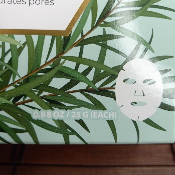 Body Prescriptions Tea Tree Nourishing Sheet Mask For Face Box Has 8 Masks - Picture 8 of 8